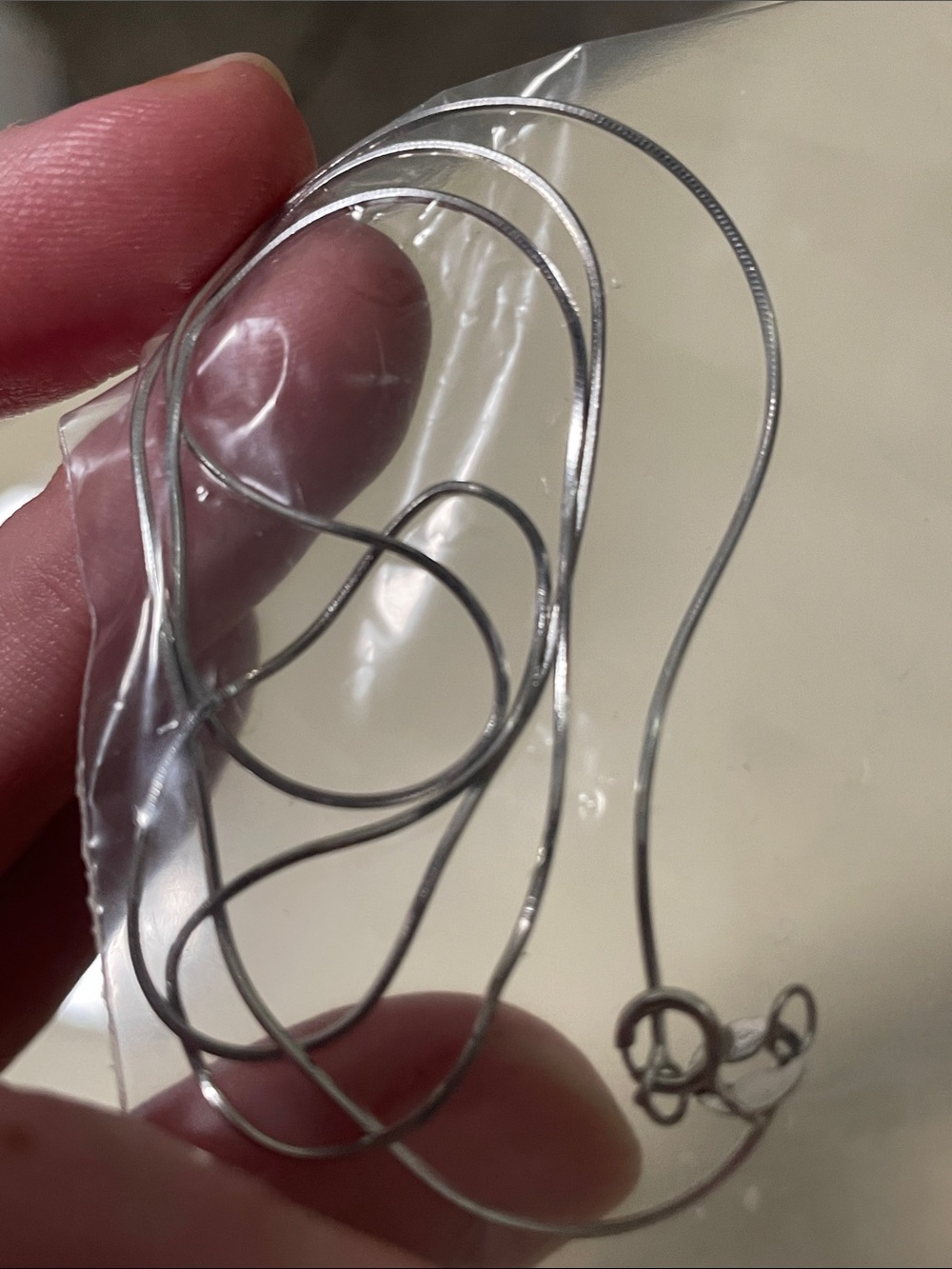 Sterling silver 18 chain necklace 925 - Picture 9 of 16